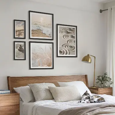 Set of 5 wall art pieces Relaxing landscapes of nature