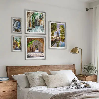 Framed photo set Charming views of European cities