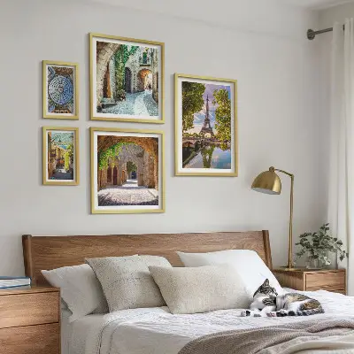 Framed photo set Charming views of European cities