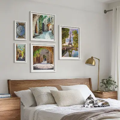 Framed photo set Charming views of European cities