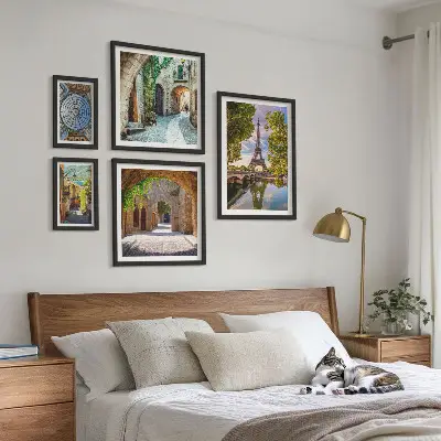 Framed photo set Charming views of European cities