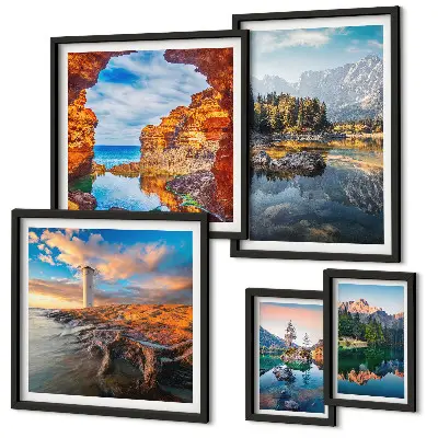 Gallery wall Natural mountain water views