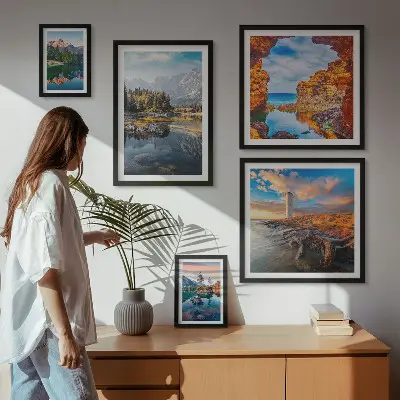 Gallery wall Natural mountain water views