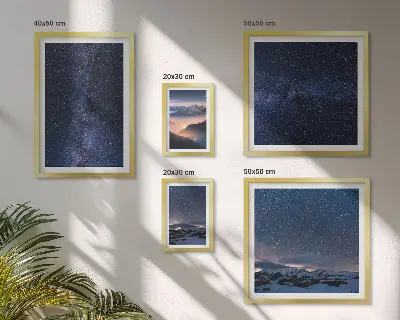 Cosmic skyscapes wall art set of 5 pieces