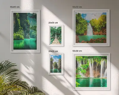 Gallery wall Tropics waterfalls green nature
