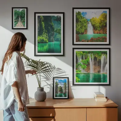 Gallery wall Tropics waterfalls green nature