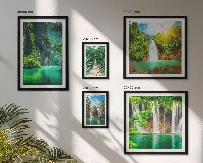 Gallery wall Tropics waterfalls green nature