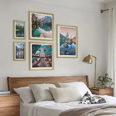 Gallery wall Mountain lakes picturesqueness