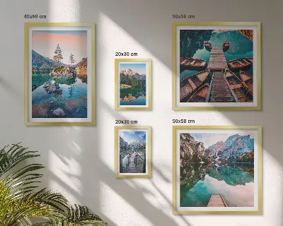 Gallery wall Mountain lakes picturesqueness