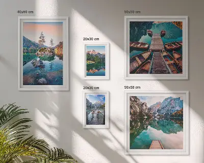 Gallery wall Mountain lakes picturesqueness