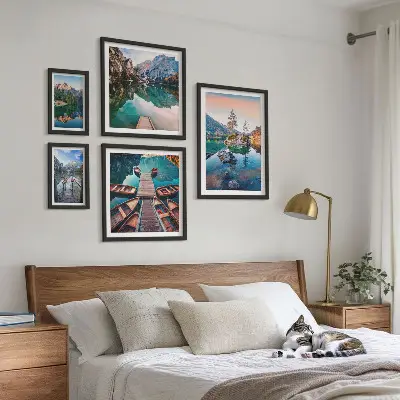 Gallery wall Mountain lakes picturesqueness