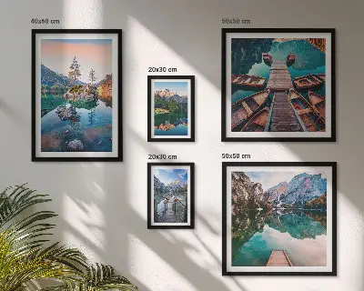 Gallery wall Mountain lakes picturesqueness