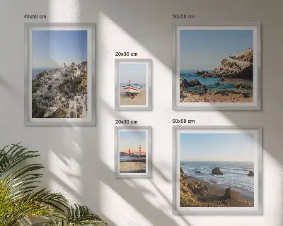 Framed photo set The town's beaches and charming views