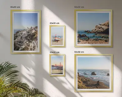 Framed photo set The town's beaches and charming views