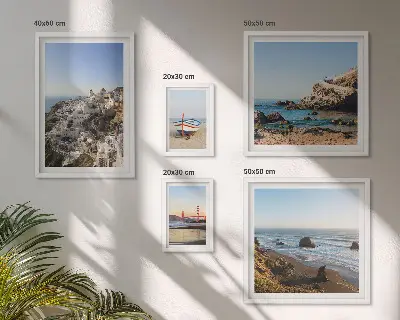 Framed photo set The town's beaches and charming views
