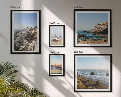 Framed photo set The town's beaches and charming views