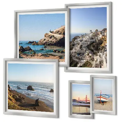 Framed photo set The town's beaches and charming views