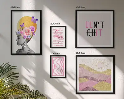 Gallery wall Boho style flowers inspirations