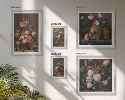 Gallery wall Classic floral compositions