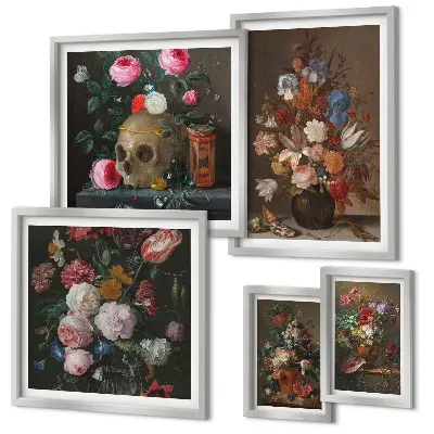 Gallery wall Classic floral compositions