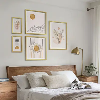 Framed photo set Stylish minimalist plants