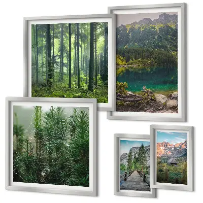 Gallery wall Mountain landscapes and forests