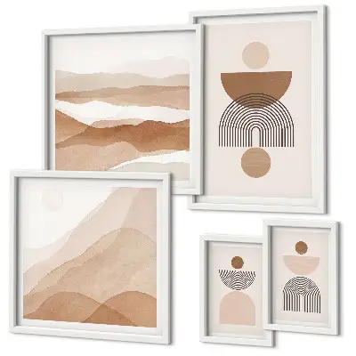 Gallery wall Abstract earth compositions