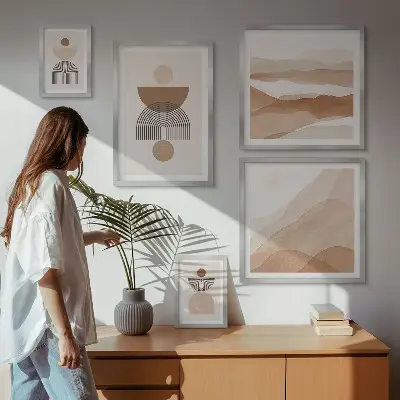Gallery wall Abstract earth compositions