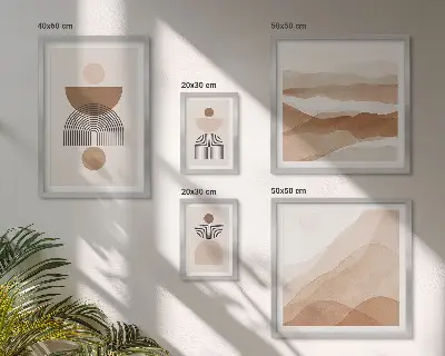 Gallery wall Abstract earth compositions
