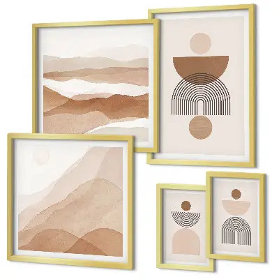 Gallery wall Abstract earth compositions