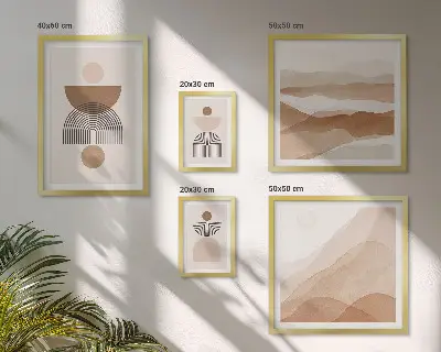Gallery wall Abstract earth compositions