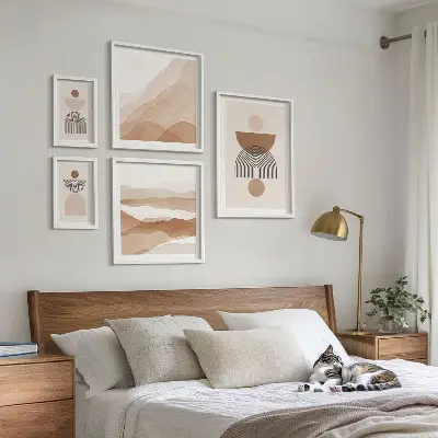 Gallery wall Abstract earth compositions