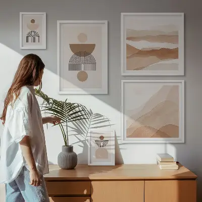 Gallery wall Abstract earth compositions