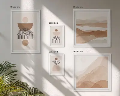 Gallery wall Abstract earth compositions