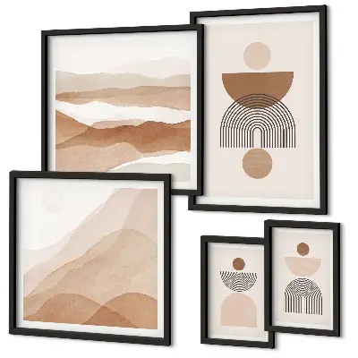 Gallery wall Abstract earth compositions