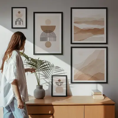 Gallery wall Abstract earth compositions