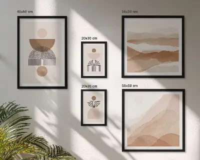 Gallery wall Abstract earth compositions