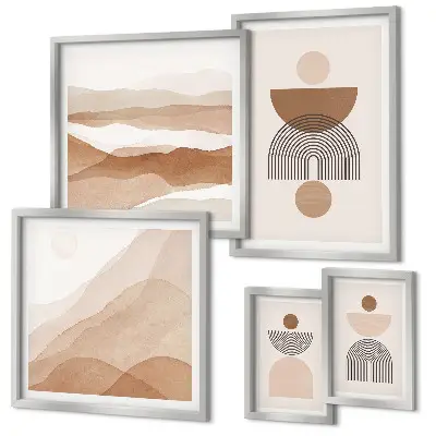 Gallery wall Abstract earth compositions