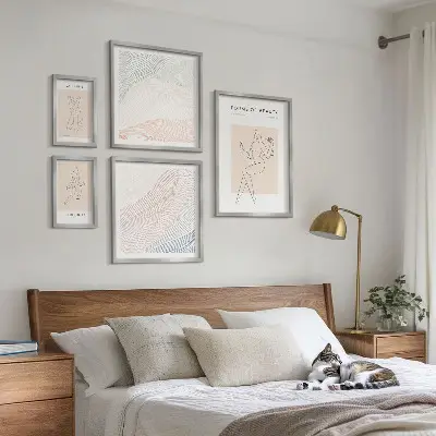 Framed photo set Forms of beauty, silhouette lines