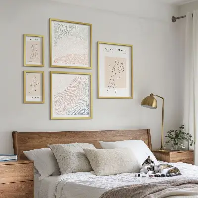 Framed photo set Forms of beauty, silhouette lines