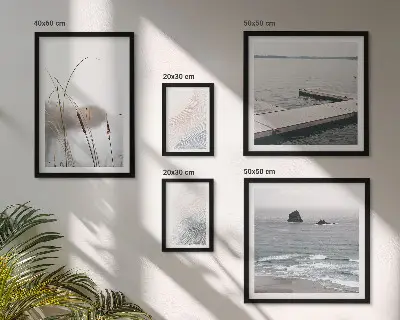 Minimalist seascapes set of 5 wall art pieces