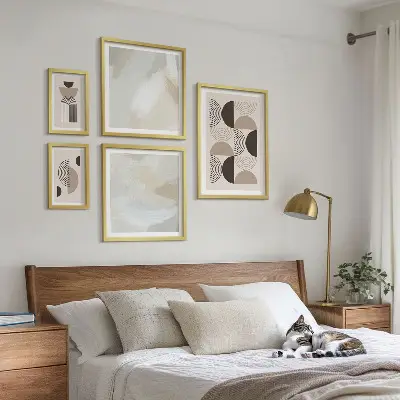 Gallery wall Abstract forms geometry
