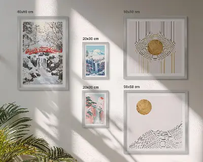 Gallery wall Landscapes waterfalls bridges Japan