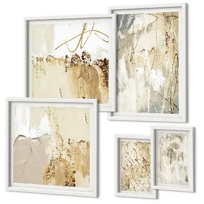 Gallery wall Abstract minimalist compositions