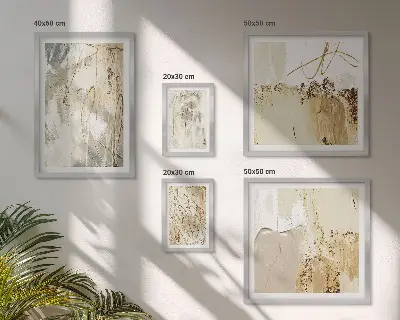 Gallery wall Abstract minimalist compositions