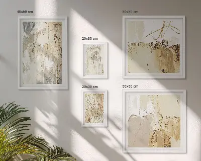 Gallery wall Abstract minimalist compositions