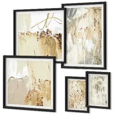 Gallery wall Abstract minimalist compositions