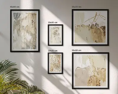 Gallery wall Abstract minimalist compositions