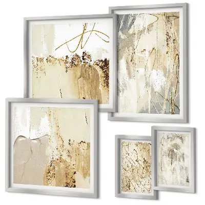 Gallery wall Abstract minimalist compositions
