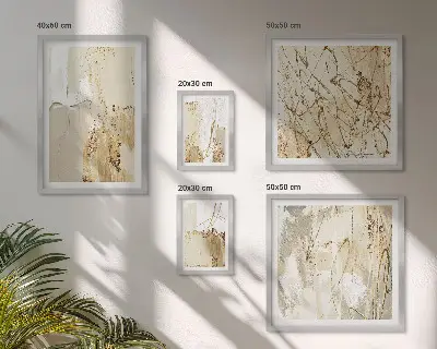Framed photo set Abstract modern textures